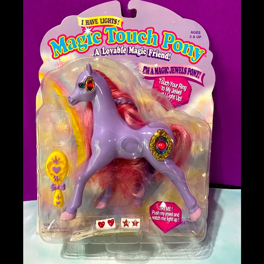 MAGIC TOUCH PONY VINTAGE 90s MAGIC JEWELS PONY SHANNON JEWELS LIGHT UP & BLINK